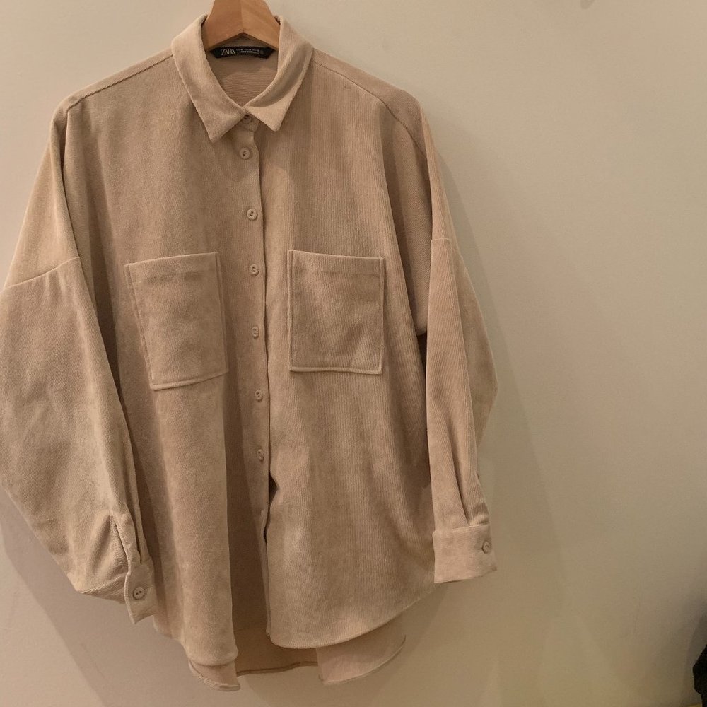 Zara Corduroy Shirt Size Medium